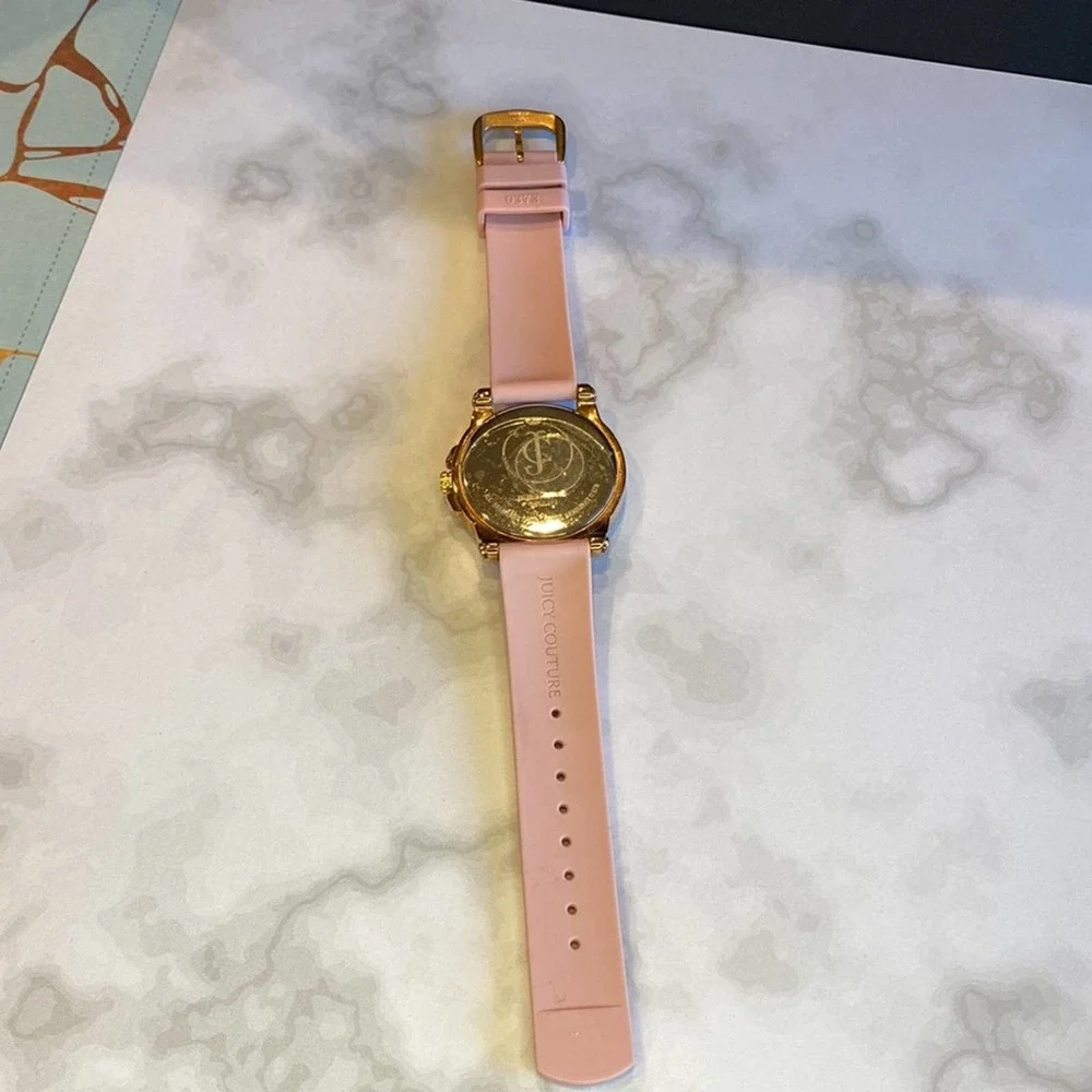 Juicy Couture Watch - Pink Silicone Band & Rose Gold Accents